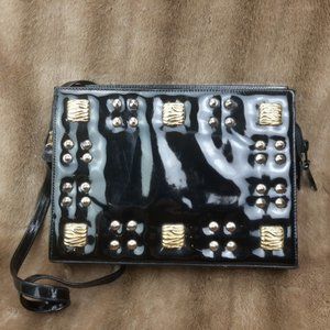 Vintage purse crossbody golden studs